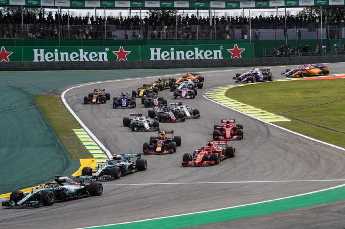 Corrida de fórmula 1 em interlagos