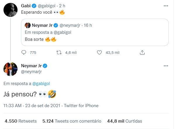 Neymar e gabigol flamengo