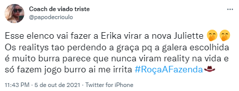 Erika a fazenda