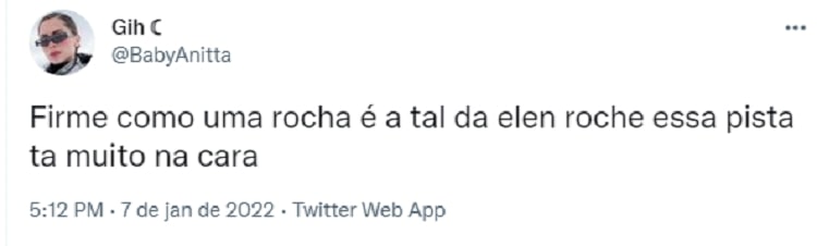 Sobre ellen roche no bbb 22