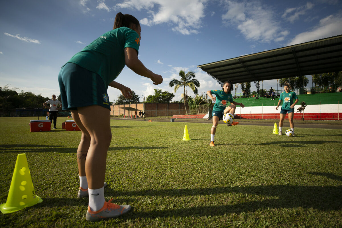 Treino copa america feminina jogos do brasil