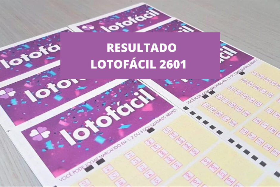 Resultado Lotofácil 2601