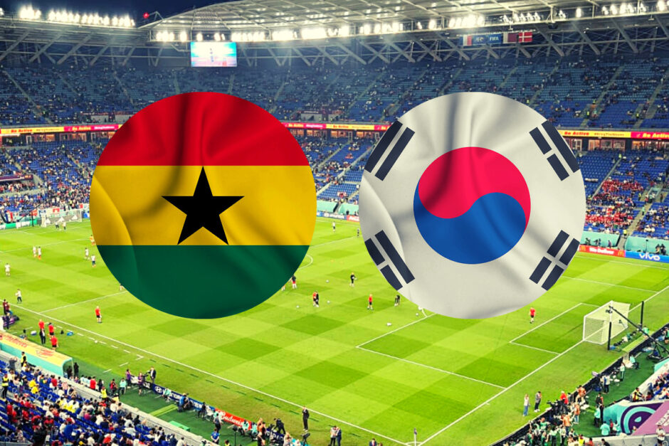 Que horas é o jogo de Gana hoje x Coreia do Sul na Copa do Mundo; onde vai passar online (28/11)