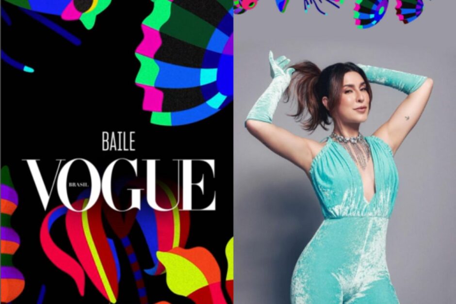 imagem mostra a apresentadora do tapete vermelho do baile da vogue 2023, fernanda paes leme