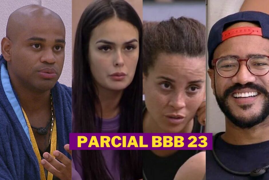 Parcial do paredão BBB 23 tem cezar, larissa, domitila e alface da imagem