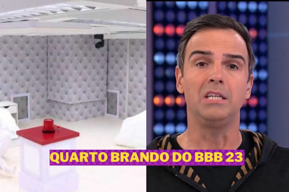 na imagem o quarto branco e o apresentador tadeu schmidt do bbb 23