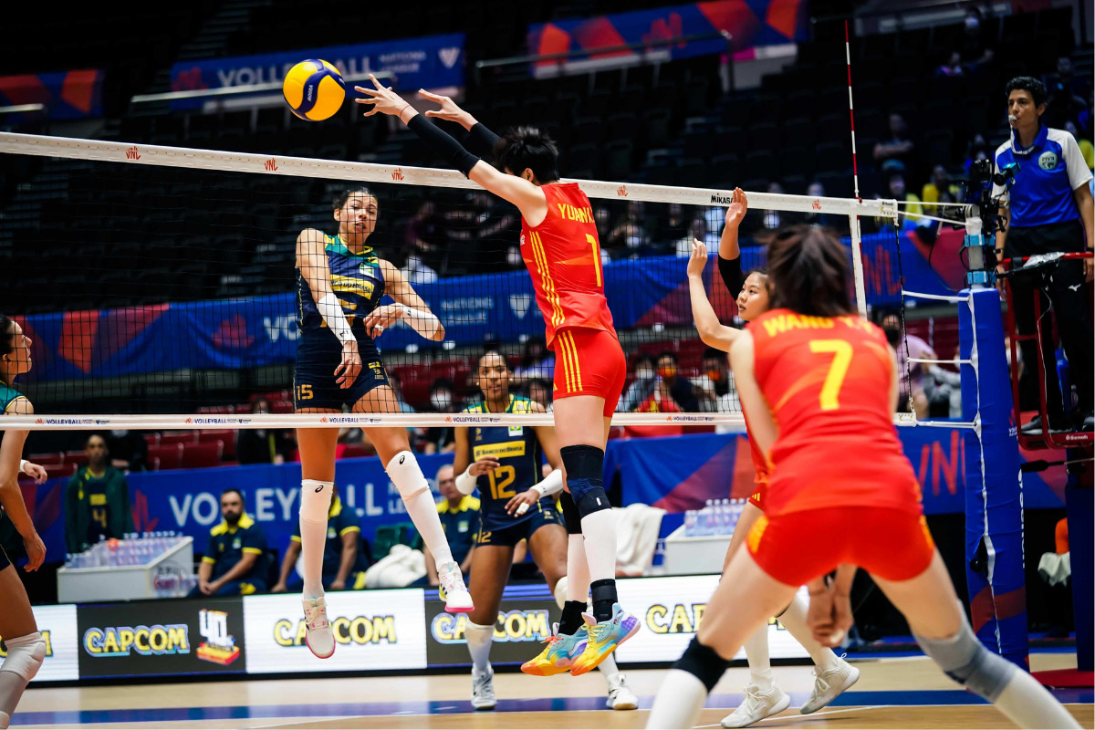 Que horas é o jogo de vôlei feminino do brasil x china na liga das nações