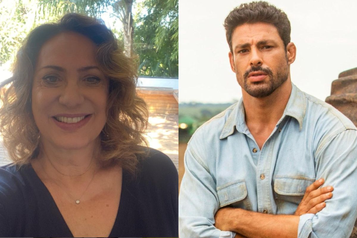 Os atores eliane giardini e cauã reymond