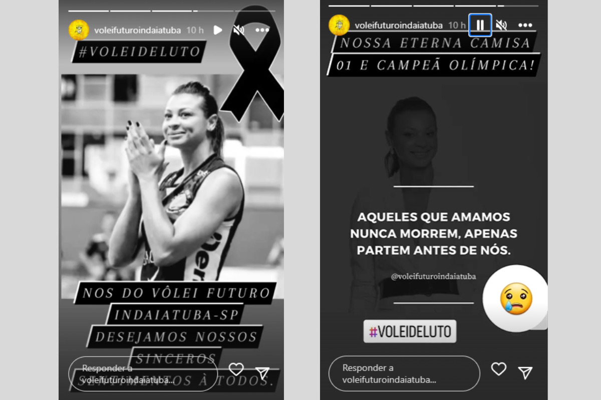 Veja as homenagens de atletas e clubes a walewska do vôlei