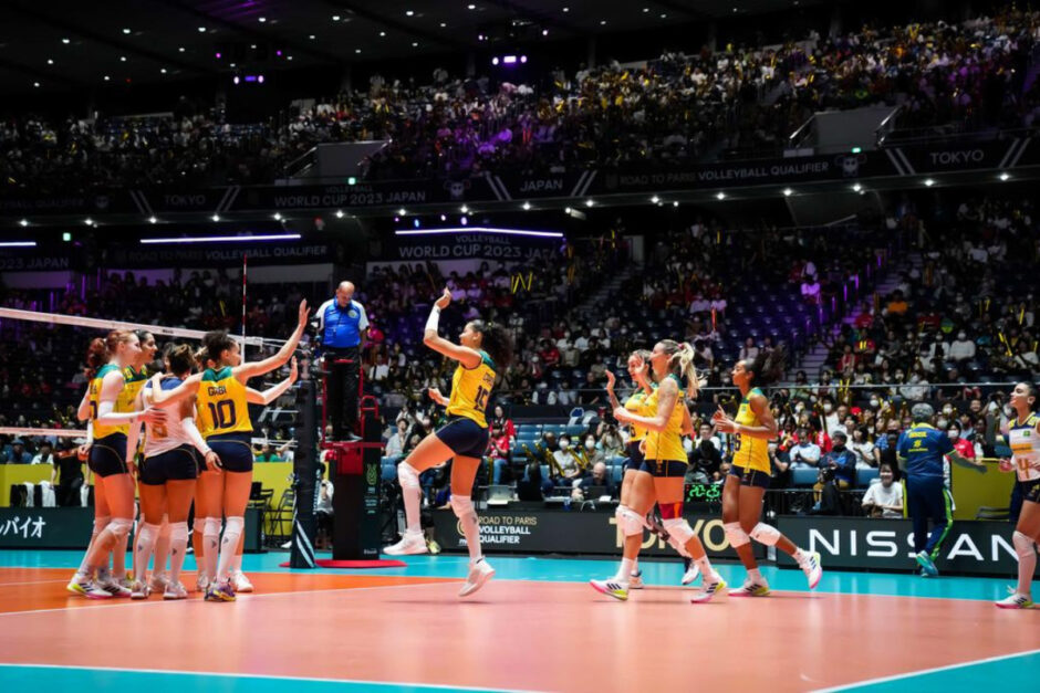 Brasil x Cuba vôlei feminino globo