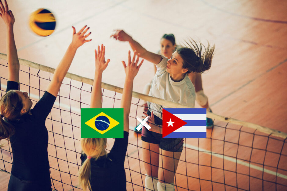 Brasil x Cuba vôlei feminino