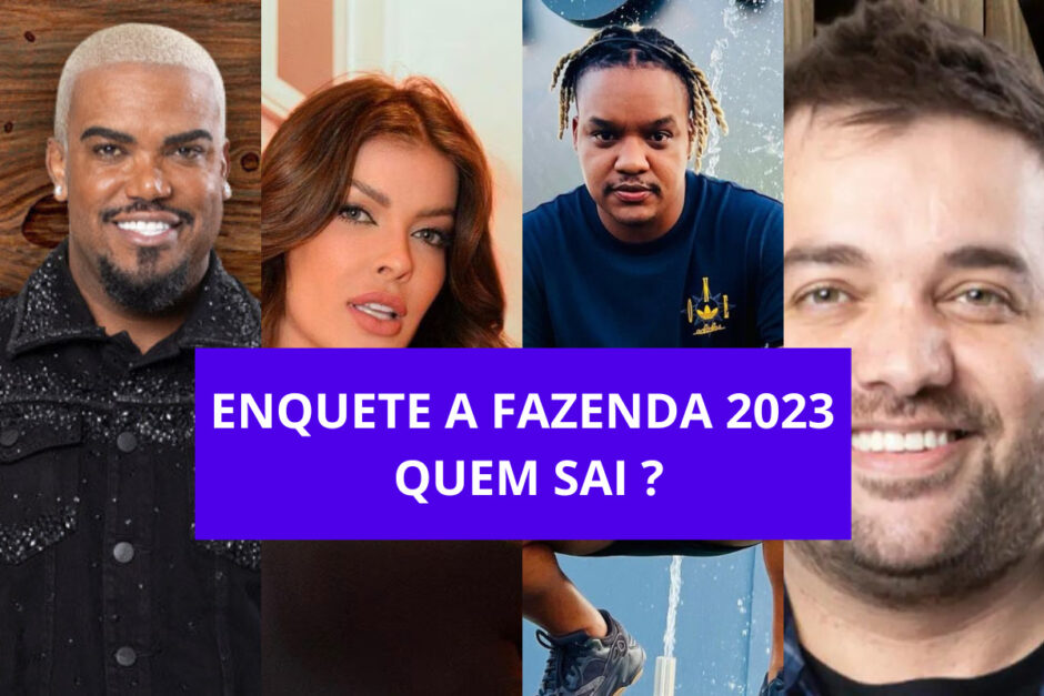 votação Enquete A Fazenda 2023