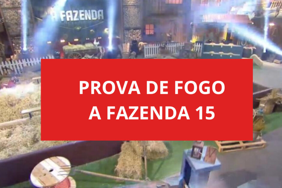 horário da prova de fogo hoje