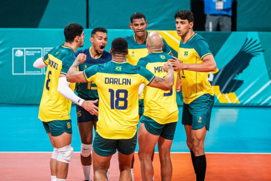 horário do jogo do Brasil vôlei masculino no Pan