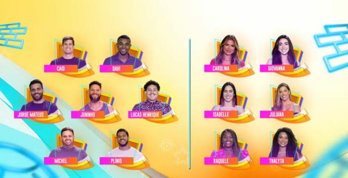 Imagem mostra candidatos para votação Enquete UOL BBB 24