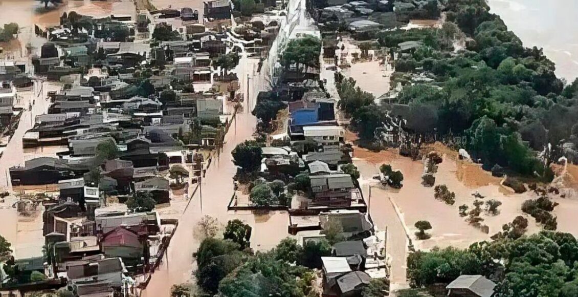 imagem mostra o rio grande do sul