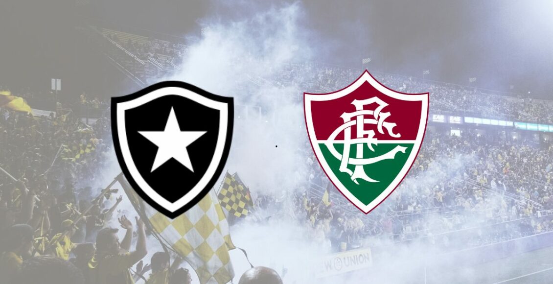 imagem mostra jogo do Botafogo x Fluminense