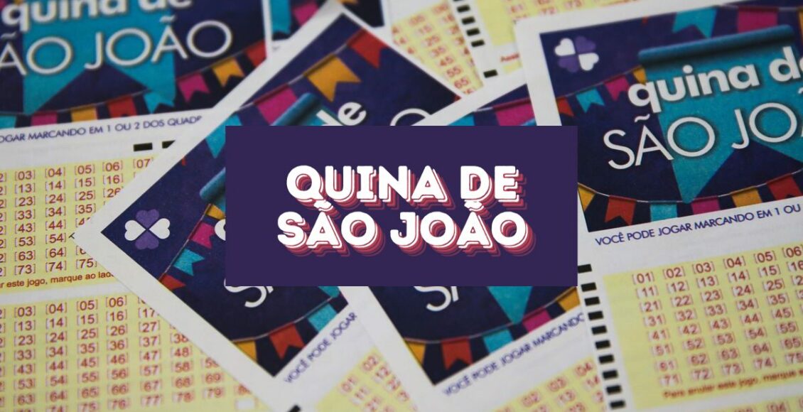 Imagem mostra aposta para o sorteio da Quina de São João 2024