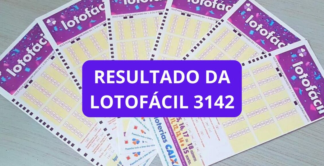 Sorteio do resultado da Lotofácil 3142