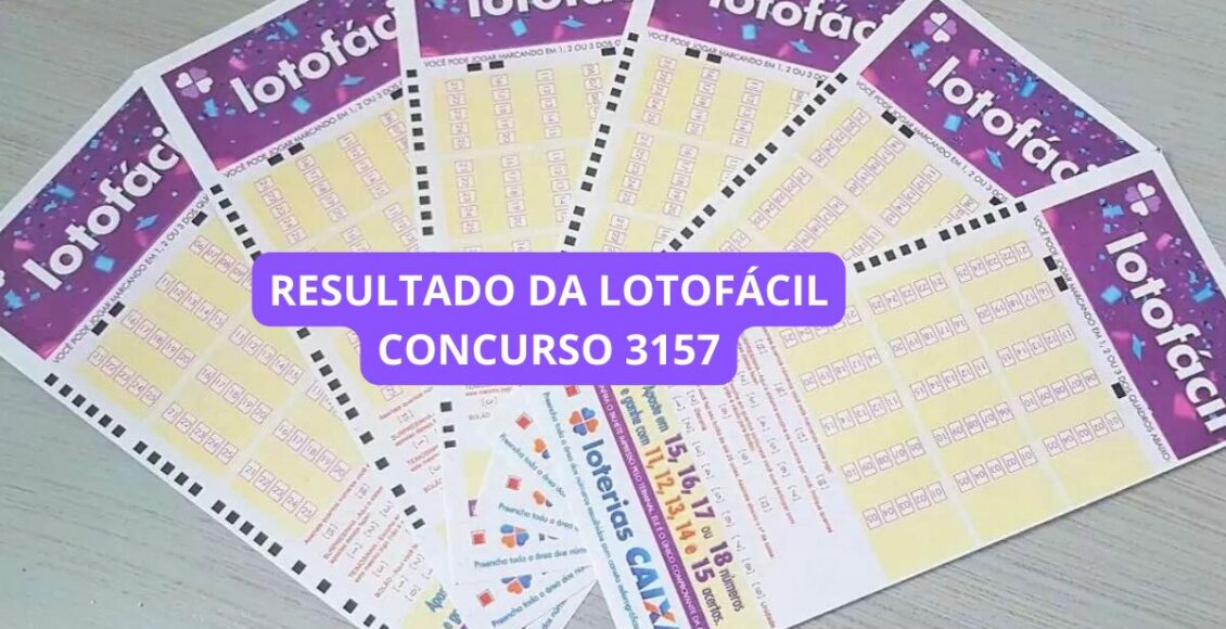 RESULTADO DA LOTOFÁCIL 3157