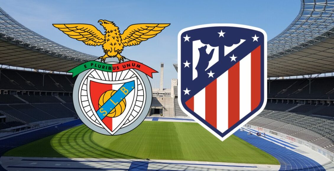 imagem do jogo do Benfica x Atlético de Madrid