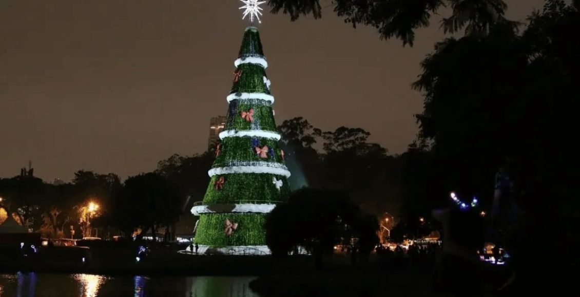 árvore de Natal no Ibirapuera