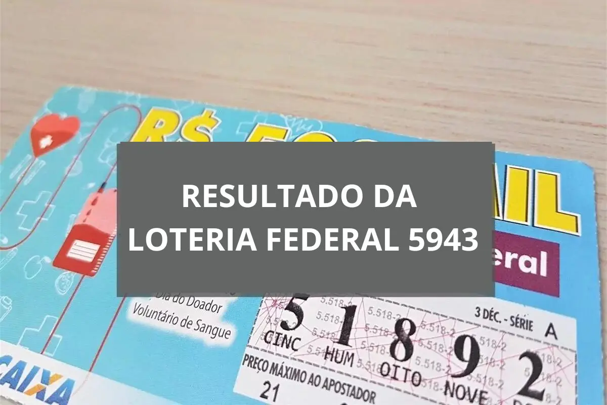 Resultado da loteria Federal de hoje