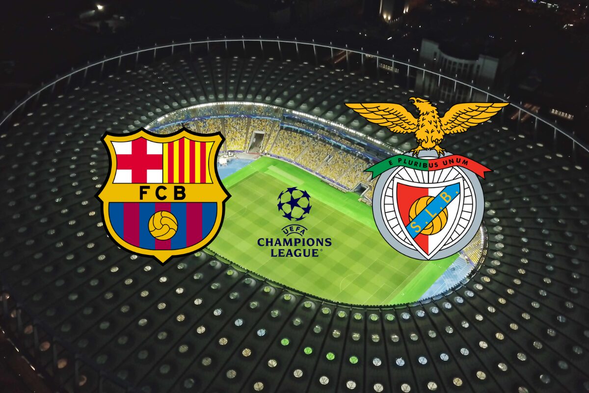 jogo Barcelona e Benfica